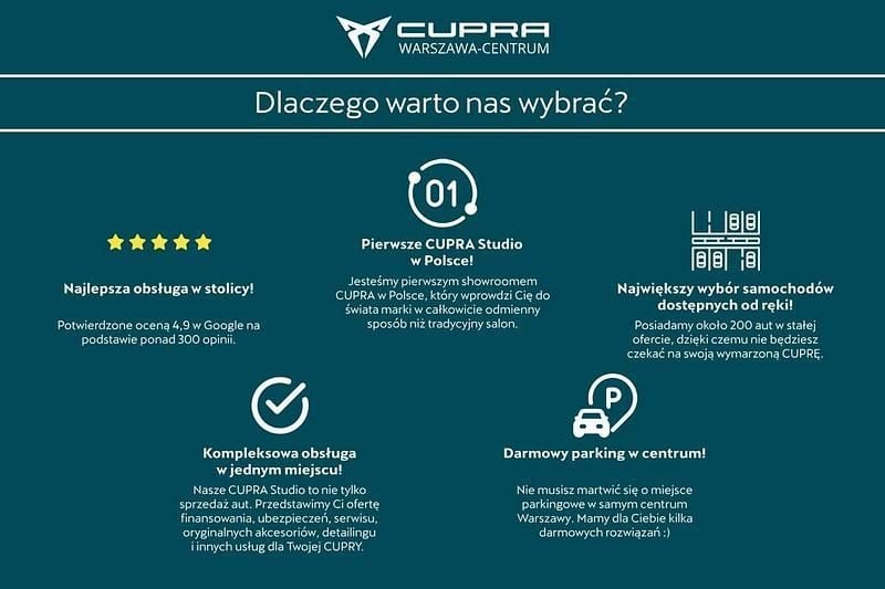 Nowe Cupra Formentor 204 KM (150 kW) 2025 Niebieski ciemny (metalik) SUV