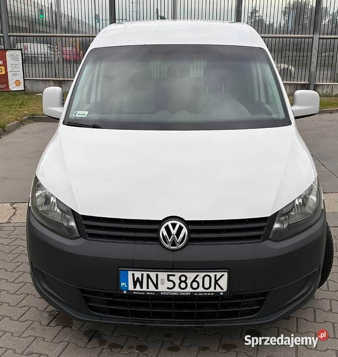 Biały Używany 2014 VW Caddy Minivan | 32 300 zł (Dobra cena) - Obraz 1/4