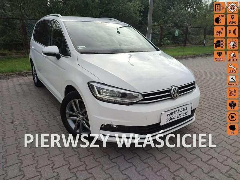 Biały (metalik) Używany 2020 VW Touran Minivan | 92 900 zł (Dość drogi) - Obraz 1/4