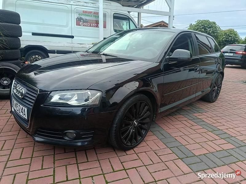 Czarny Używany 2009 Audi A3 Sportback Kombi | 17 998 zł - Obraz 1/4