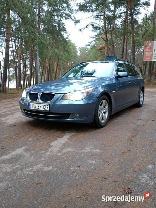 Niebieski Używany 2009 BMW 520 Kombi | 22 500 zł (Uczciwa cena) - Obraz 1/4