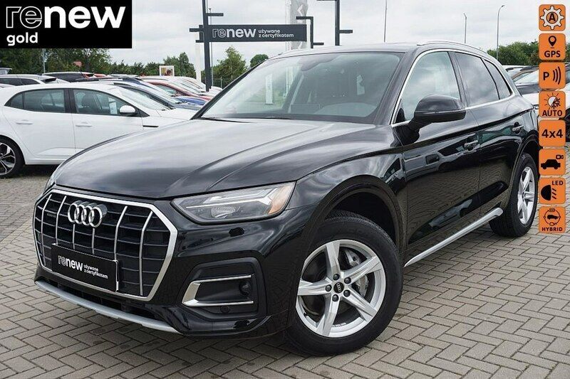 Czarny Używany 2021 Audi Q5 Premium SUV | 217 900 zł - Obraz 1/4
