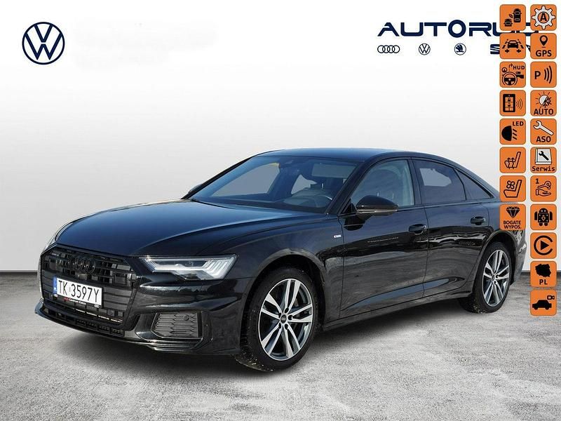 Używany Audi A6 S-Line 340 KM (250 kW) 2020 Czarny Sedan/Limuzyna