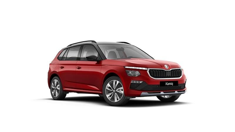 Nowe Skoda Kamiq Drive 85 KM (62 kW) 2026 Czerwień velvet metalizowany czerń magic metalizowany SUV