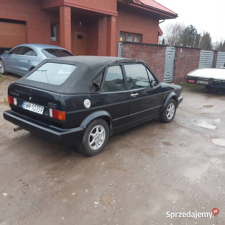 Czarny Używany 1989 VW Golf Cabriolet Kabriolet | 25 000 zł - Obraz 1/4
