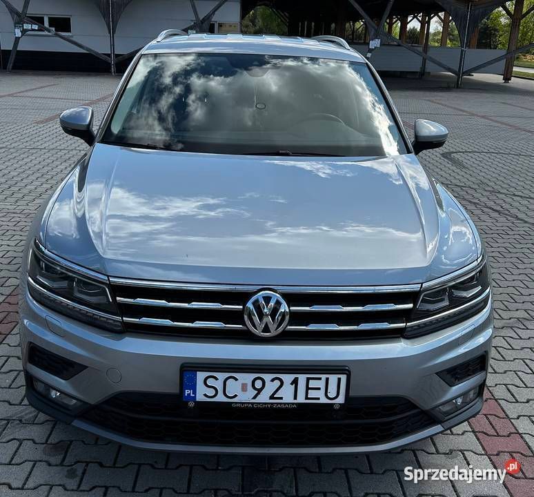 Srebrny Używany 2021 VW Tiguan Allspace SUV | 93 900 zł (Drogi) - Obraz 1/4