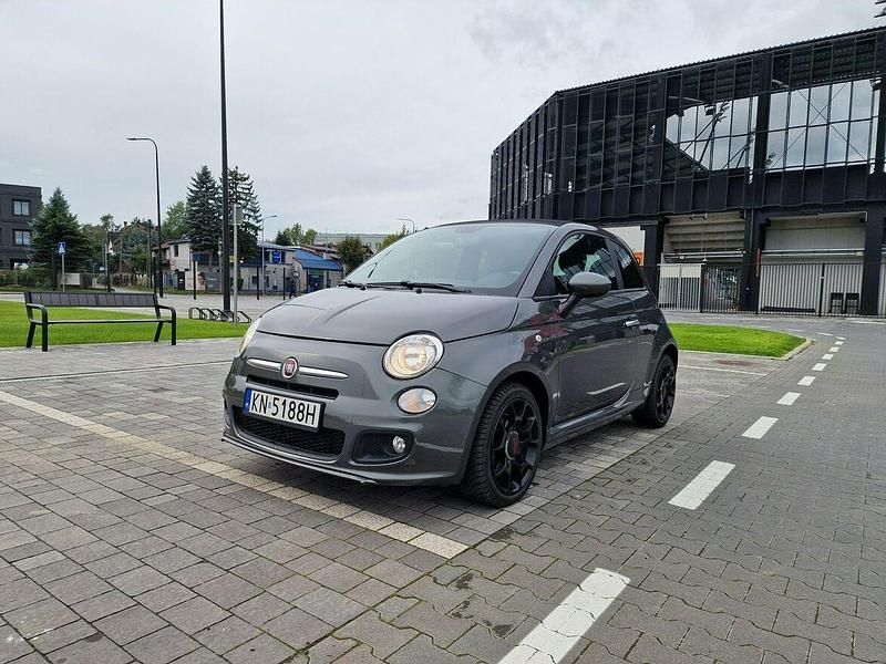 Szary Używany 2014 Fiat 500S Kabriolet | 29 999 zł - Obraz 1/4