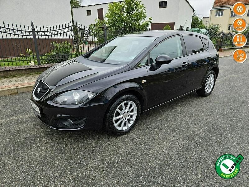 Czarny Używany 2009 Seat Leon Hatchback | 18 499 zł (Uczciwa cena) - Obraz 1/4