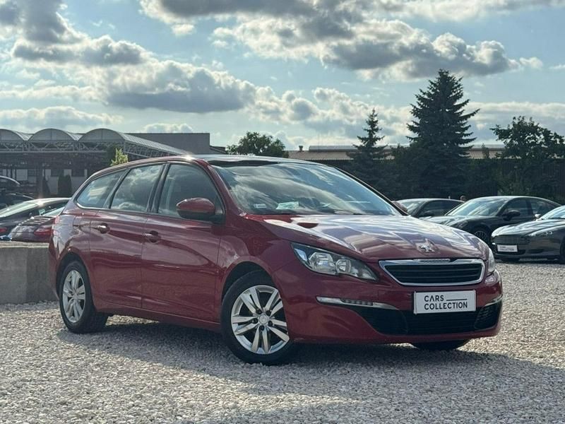 Bordowy (metalik) Używany 2015 Peugeot 308 Kombi | 24 900 zł (Dość drogi) - Obraz 1/4