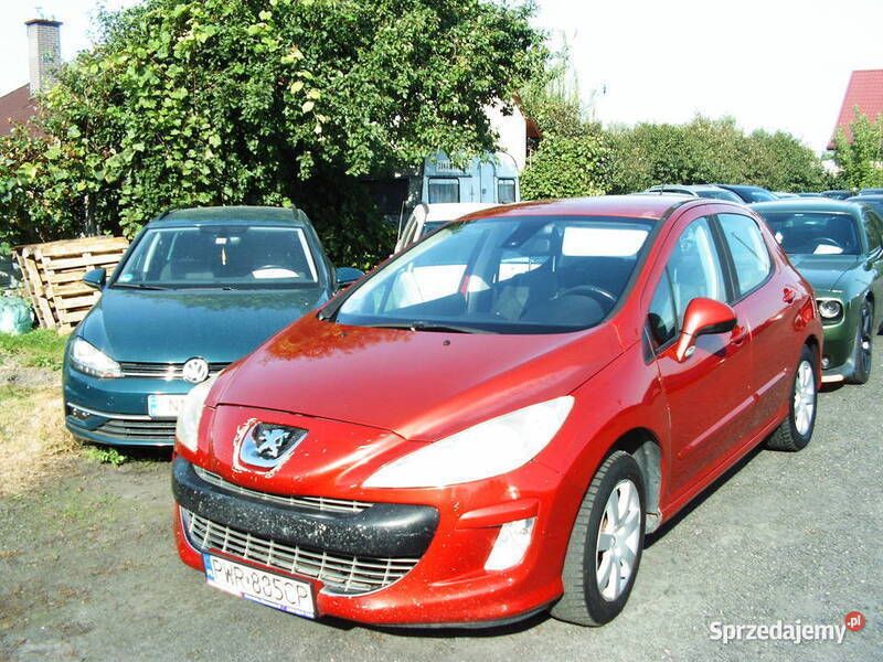 Wiśniowy Używany 2009 Peugeot 308 Hatchback | 9400 zł (Uczciwa cena) - Obraz 1/4