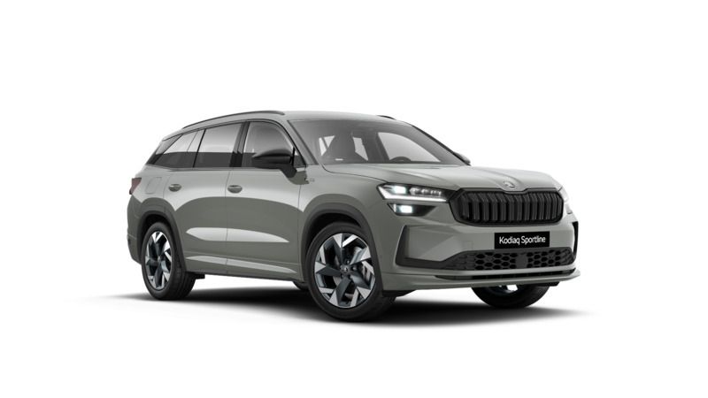 Szary steel niemetalizowany Nowe 2025 Skoda Kodiaq SportLine SUV | 230 400 zł (Dobra cena) - Obraz 1/4