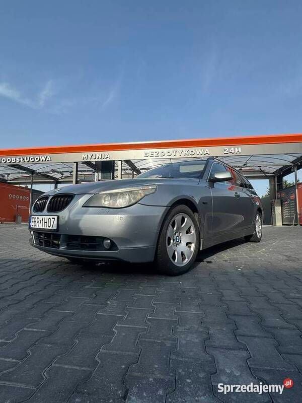 Używany BMW 535 2007 Srebrny Sedan/Limuzyna