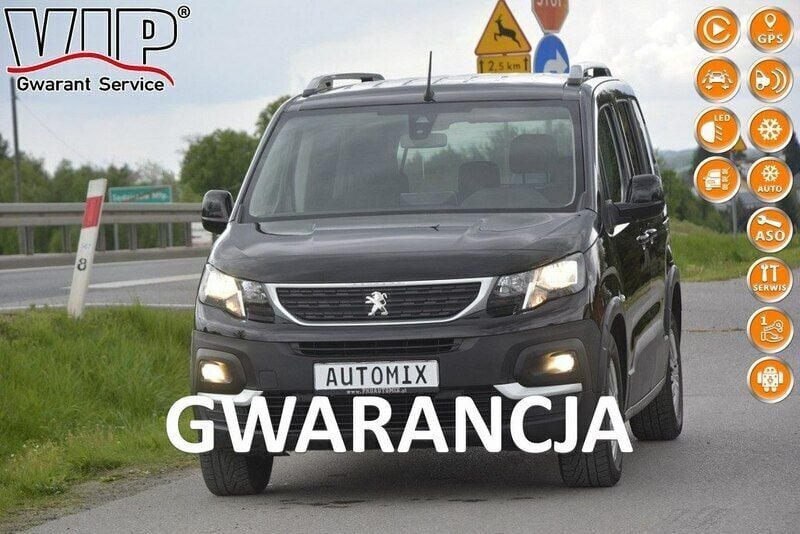 Czarny Używany 2018 Peugeot Rifter Minivan | 44 959 zł (Uczciwa cena) - Obraz 1/4