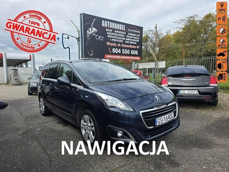 Niebieski Używany 2015 Peugeot 5008 Minivan | 32 490 zł (Uczciwa cena) - Obraz 1/4
