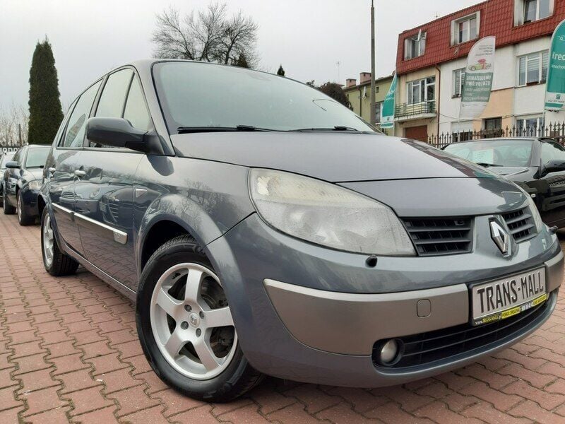 Srebrny Używany 2006 Renault Scénic II Minivan | 15 900 zł (Drogi) - Obraz 1/4