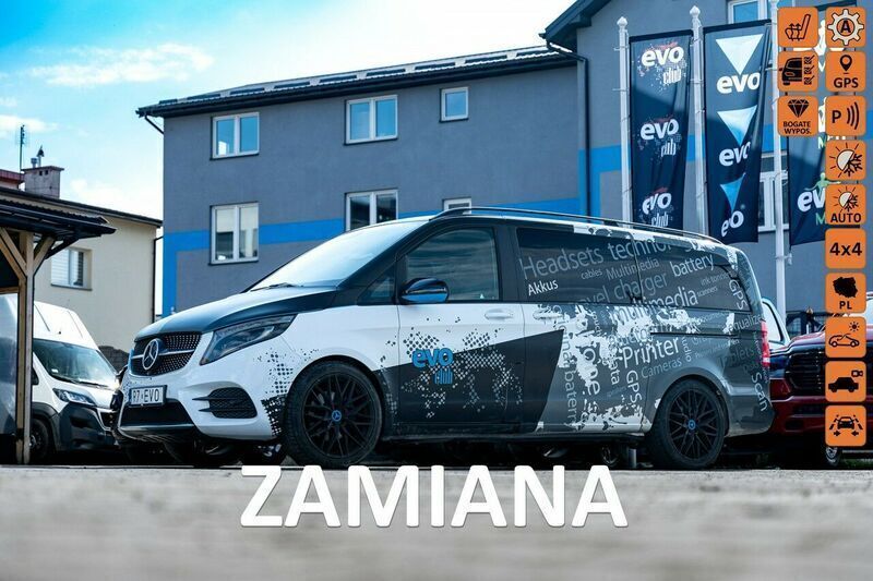 Biały Używany 2016 Mercedes V250 Minivan | 199 999 zł - Obraz 1/4