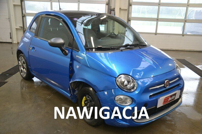 Niebieski Używany 2021 Fiat 500 Sport Hatchback | 29 500 zł - Obraz 1/4