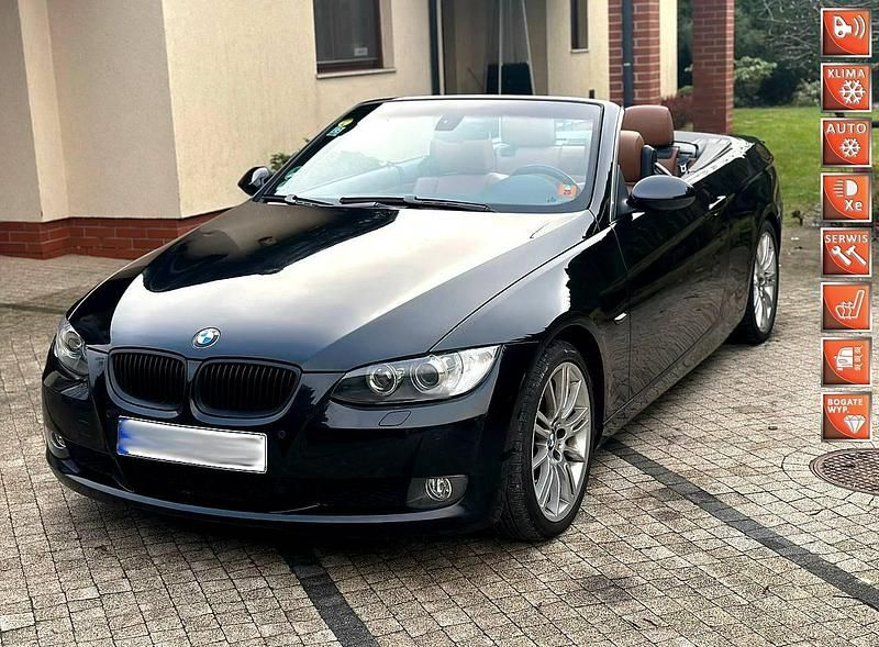 Czarny Używany 2008 BMW 320 Cabriolet Kabriolet | 29 900 zł - Obraz 1/4