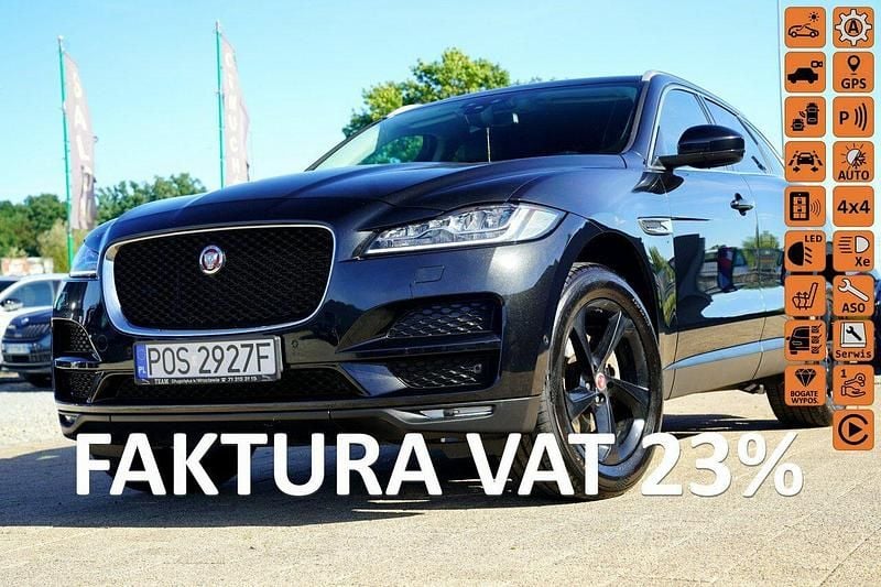 Czarny Używany 2018 Jaguar F-Pace SUV | 64 700 zł (Dobra cena) - Obraz 1/4