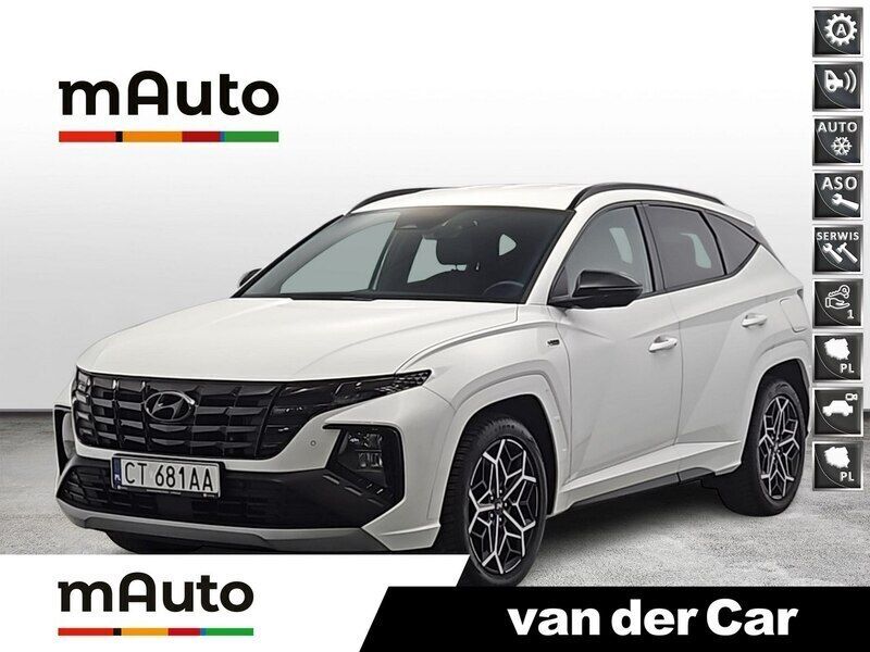 Biały Używany 2022 Hyundai Tucson N Line SUV | 124 900 zł (Dość drogi) - Obraz 1/4