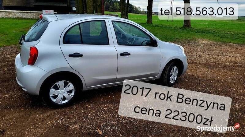 Srebrny Używany 2017 Nissan Micra Hatchback | 20 300 zł (Dobra cena) - Obraz 1/4