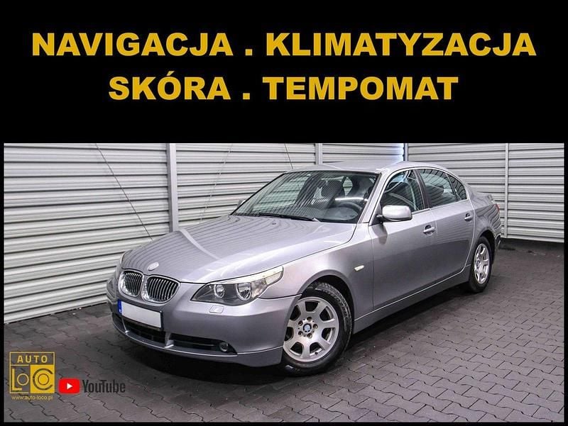 Szary (metalik) Używany 2006 BMW 520 Sedan/Limuzyna | 18 888 zł - Obraz 1/4