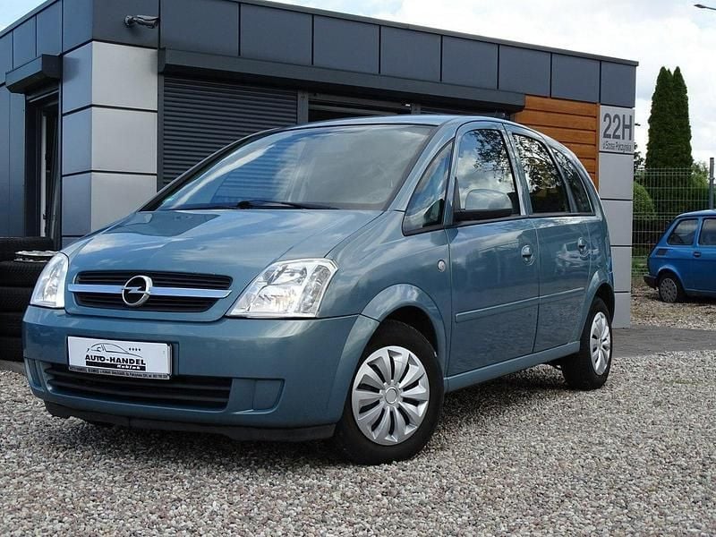 Zielony jasny (metalik) Używany 2005 Opel Meriva Minivan | 9900 zł (Dość drogi) - Obraz 1/4