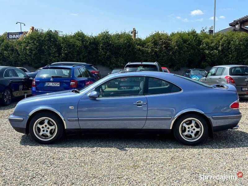 Niebieski Używany 1997 Mercedes CLK200 Coupe | 18 990 zł - Obraz 1/4