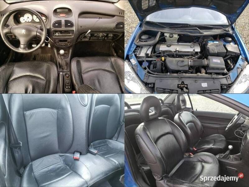 Używany Peugeot 206 CC 2001 Niebieski Kabriolet
