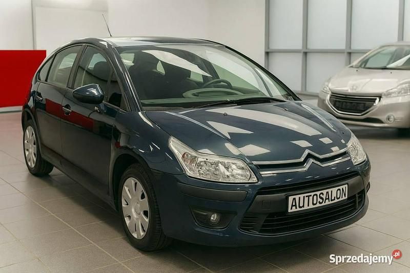 Niebieski ciemny (metalik) Używany 2010 Citroën C4 Hatchback | 12 900 zł (Drogi) - Obraz 1/4