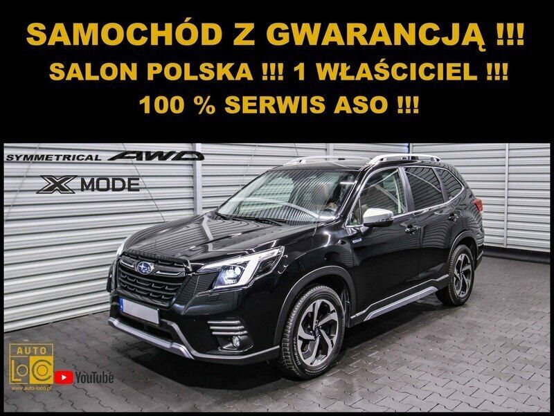 Czarny (metalik) Używany 2022 Subaru Forester SUV | 139 888 zł (Uczciwa cena) - Obraz 1/4