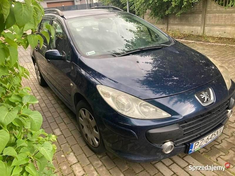 Granatowy Używany 2006 Peugeot 307 Kombi | 4300 zł (Uczciwa cena) - Obraz 1/4