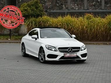 Używany Mercedes C200 AMG line 184 KM (135 kW) 2016 Biały Coupe
