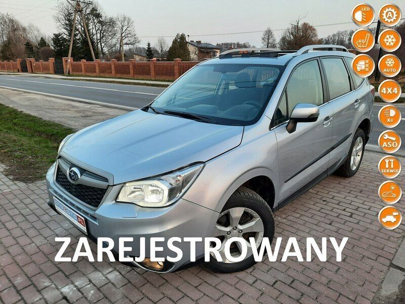Srebrny (metalik) Używany 2015 Subaru Forester Exclusive+ SUV | 48 800 zł (Uczciwa cena) - Obraz 1/4