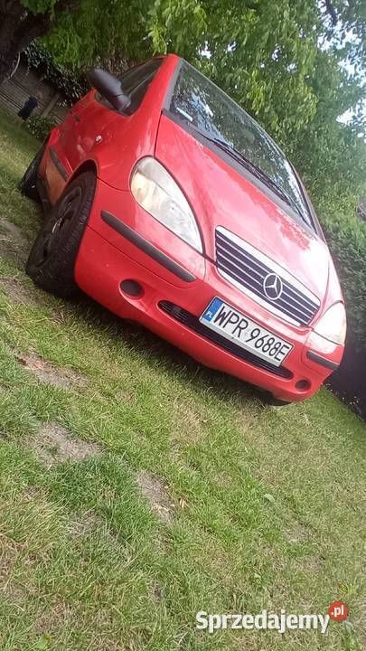 Czerwony Używany 2000 Mercedes A160 Sedan/Limuzyna | 3750 zł (Dość drogi) - Obraz 1/4