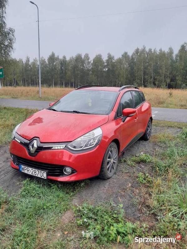 Czerwony Używany 2015 Renault Clio GrandTour Kombi | 29 500 zł - Obraz 1/4