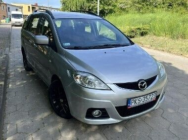Srebrny Używany 2008 Mazda 5 Minivan | 8999 zł (Uczciwa cena) - Obraz 1/4