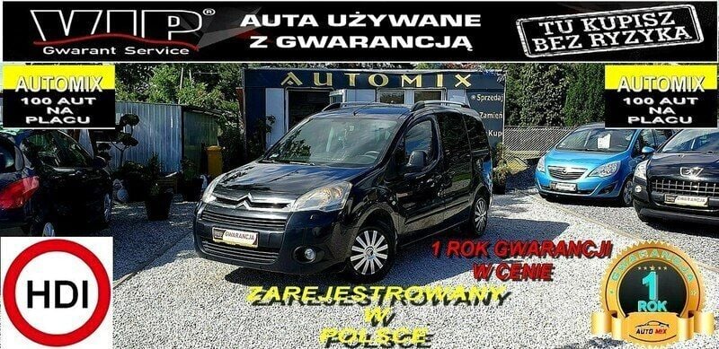 Czarny Używany 2010 Citroën Berlingo Minivan | 14 800 zł (Uczciwa cena) - Obraz 1/2