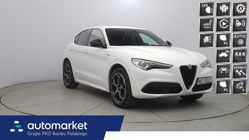 Biały Używany 2022 Alfa Romeo Stelvio Veloce SUV | 162 850 zł (Uczciwa cena) - Obraz 1/4