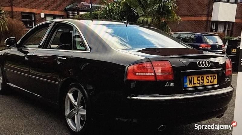 Czarny Używany 2009 Audi A8 Sedan/Limuzyna | 16 500 zł - Obraz 1/4