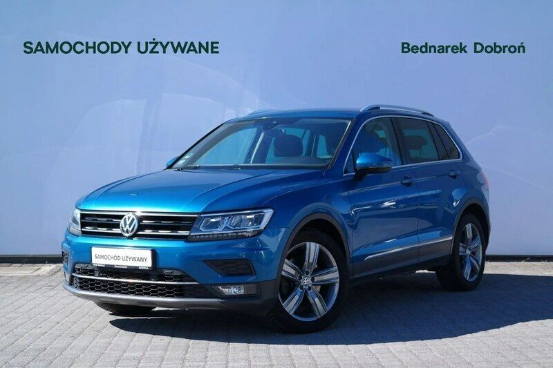 Niebieski (metalik) Używany 2018 VW Tiguan SUV | 89 900 zł (Uczciwa cena) - Obraz 1/4