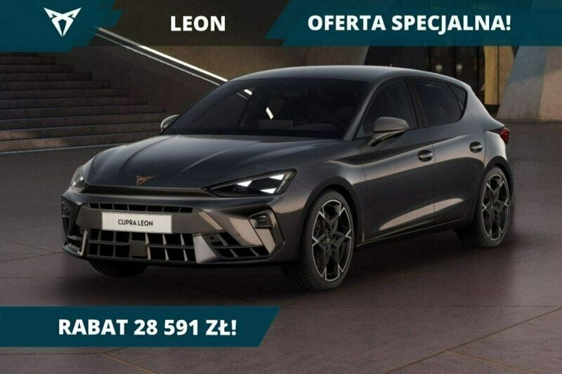 Grafitowy (metalik) Nowe 2025 Cupra Leon Hatchback | 183 283 zł (Uczciwa cena) - Obraz 1/4