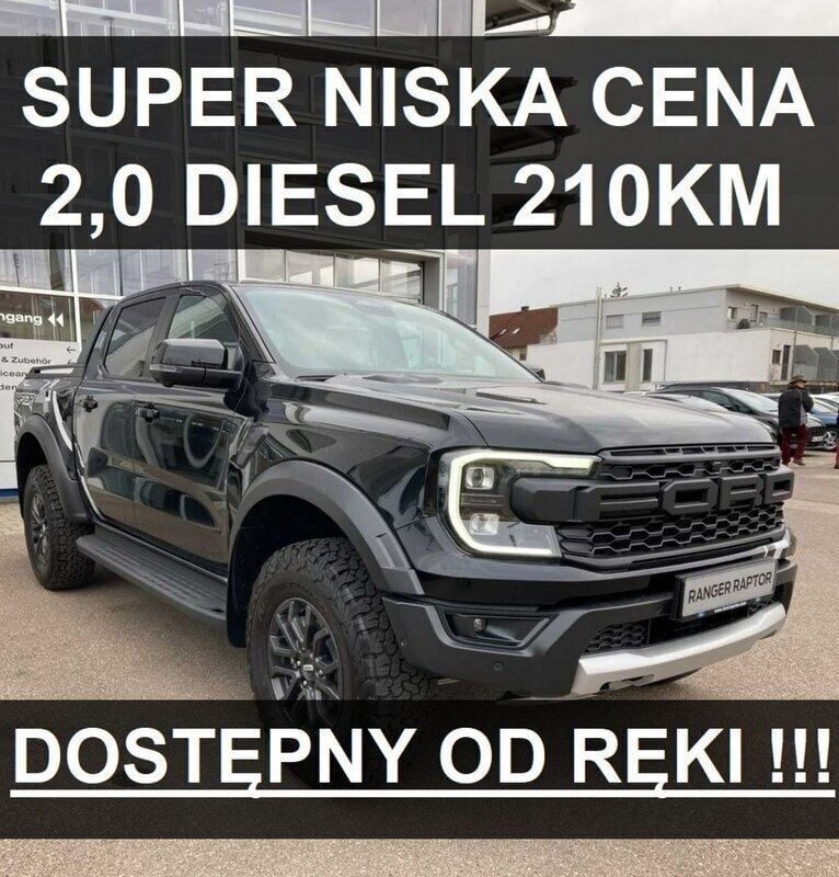 Czarny (metalik) Nowe 2024 Ford Ranger Raptor Pickup | 261 990 zł (Dość drogi) - Obraz 1/1