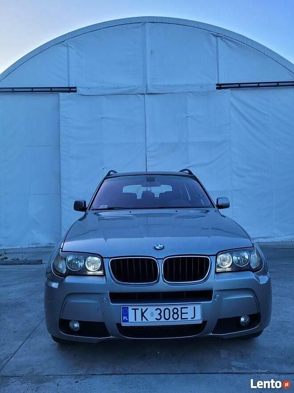 Srebrny Używany 2008 BMW X3 Sport Line SUV | 32 900 zł (Drogi) - Obraz 1/4