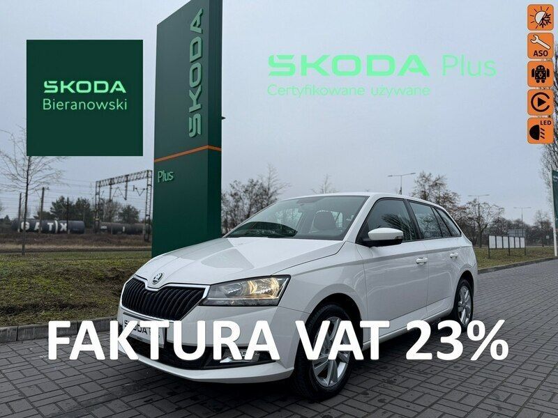Biały Używany 2021 Skoda Fabia Kombi | 49 900 zł (Drogi) - Obraz 1/4