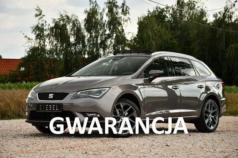 Szary (metalik, perła) Używany 2016 Seat Leon Kombi | 32 999 zł (Dobra cena) - Obraz 1/4