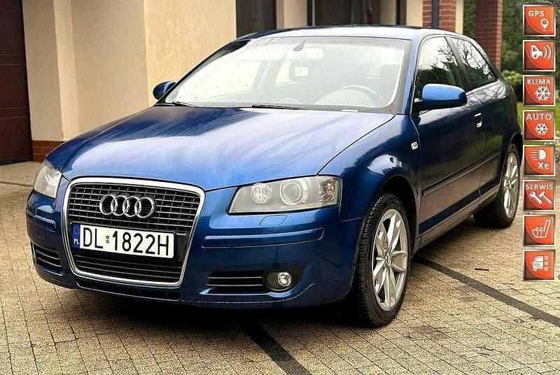 Niebieski Używany 2007 Audi A3 Hatchback | 16 200 zł (Uczciwa cena) - Obraz 1/4