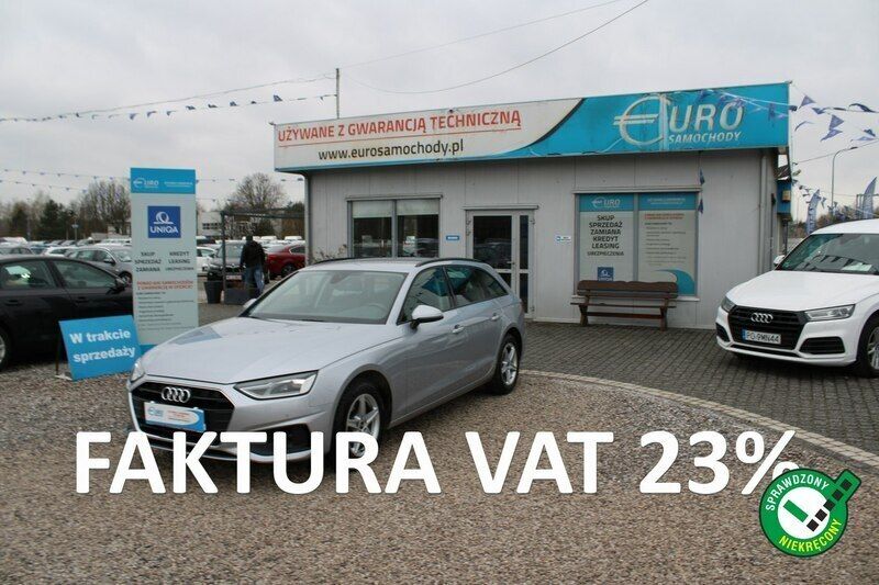 Srebrny (metalik) Używany 2021 Audi A4 Kombi | 77 967 zł (Dobra cena) - Obraz 1/4