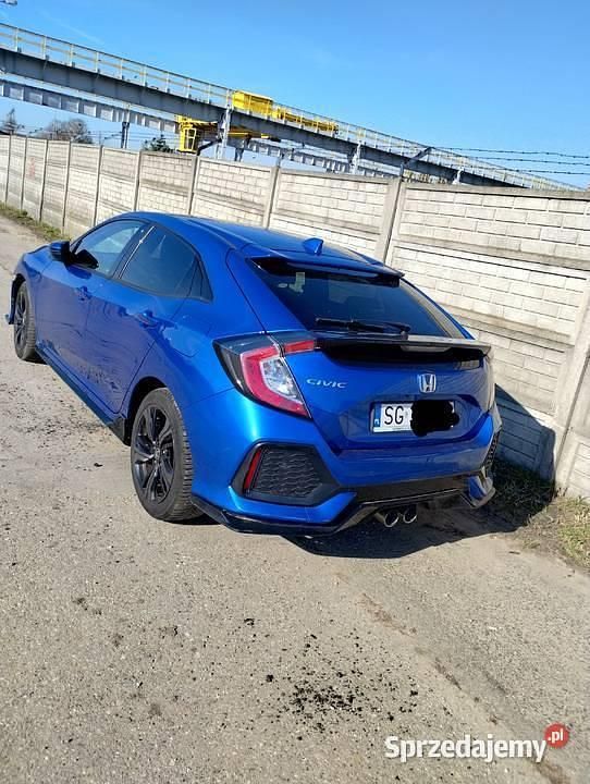 Niebieski Używany 2018 Honda Civic Sport Plus Hatchback | 74 500 zł (Dobra cena) - Obraz 1/4