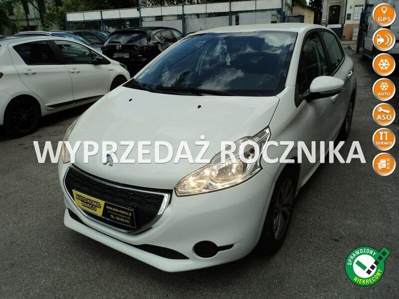 Biały Używany 2014 Peugeot 208 Hatchback | 16 500 zł (Uczciwa cena) - Obraz 1/4